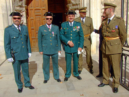Festividad del Pilar 2012. Guardia Civil de Aranda de Duero.