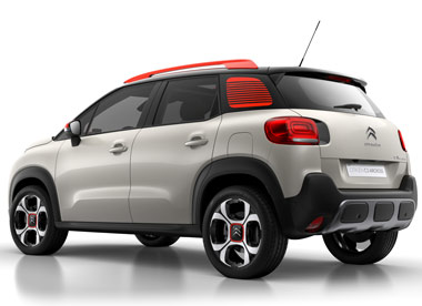 Vista trasera del Citroën C3 Aircross