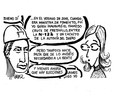 Viñeta para 2019; el cruce de Fresnillo sigue siendo un  punto negro