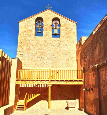 Recreación del coro para que el visitante suba y pueda hacerse idea de cómo se veía el templo desde allí Recreación del coro para que el visitante suba y pueda hacerse idea de cómo se veía el templo desde allí