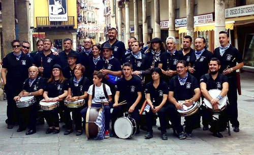 Foto de grupo de estas fiestas de Aranda 2015 Asociación de Dulzainas y Tambores Villa de Aranda
