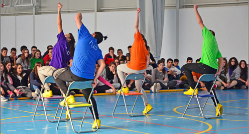 Danza Urbana en el Polideportivo Vela Zanetti Danza Urbana. Ballet Contemporáneo de Burgos