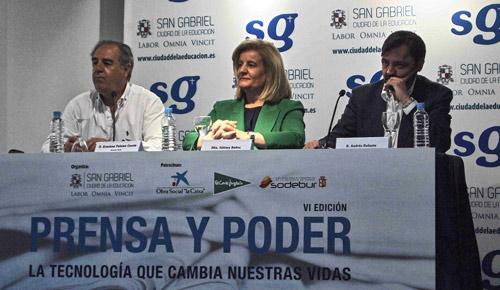 De izquierda a derecha de la imagen: Graciano Palomo, Fátima Báñez y Andrés Dulanto De izquierda a derecha de la imagen: Graciano Palomo, Fátima Báñez y Andrés Dulanto