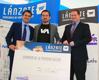 El burgalés Igor Llorente gana el Premio Lánzate El burgalés Igor Llorente gana el Premio Lánzate