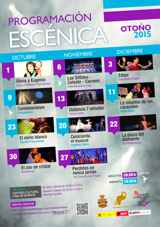 Programación Escénica Otoño 2015 Programación Escénica Otoño 2015