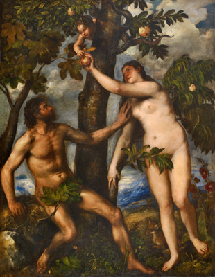 Adán y Eva de Tiziano Adán y Eva de Tiziano