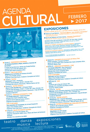 Agenda Cultural Agenda Cultural de febrero en Aranda de Duero