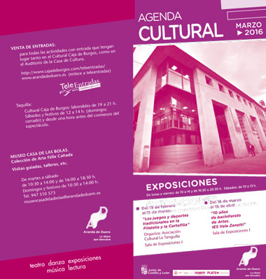 Agenda Cultural marzo Agenda Cultural