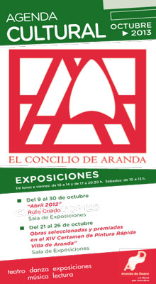 Volante de la Agenda Cultural Octubre 2013