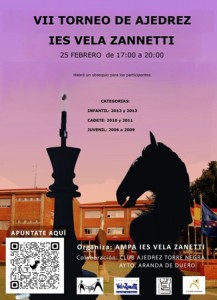 El VII Torneo de Ajedrez Vela Zanetti regresa con fuerza al calendario escolar