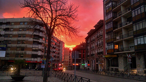 Fotografías: Merche Abad  | Atardecer Aranda de Duero