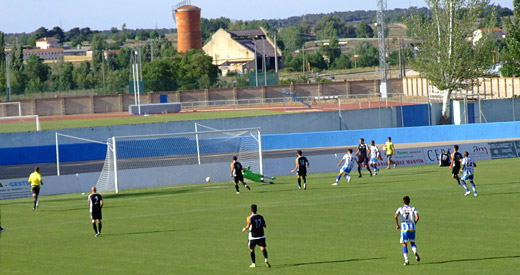 Fotografía: Javier Marqués. Gol de Zamora en el minuto 24 de juego.