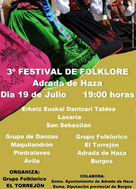 Cartel del festival de folclore Cartel del festival de folclore