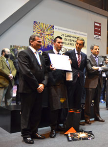 El sumiller burgalés Diego González alcanzó el segundo puesto Diego González