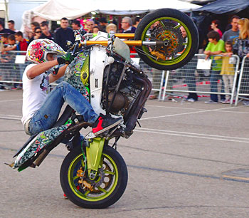 Actuación de Stunt en Aranda de Duero Fotografía: Javier Marqués