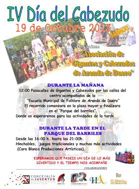 Cartel de los actos organizados