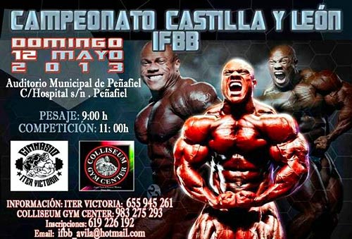 Cartel del Campeonato de Castilla y León IFBB Cartel del Campeonato de Castilla y León IFBB
