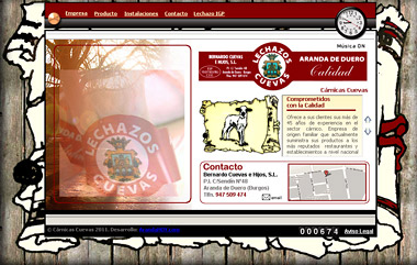 Pantalla de Inicio de la Web