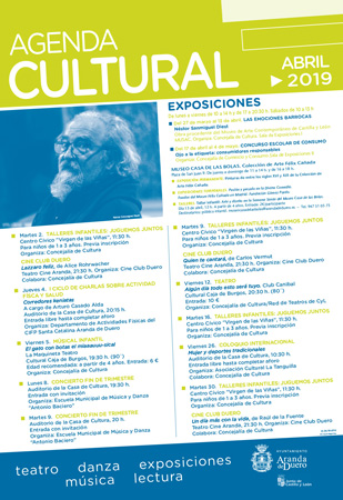 Cartel Agenda Cultural Abril