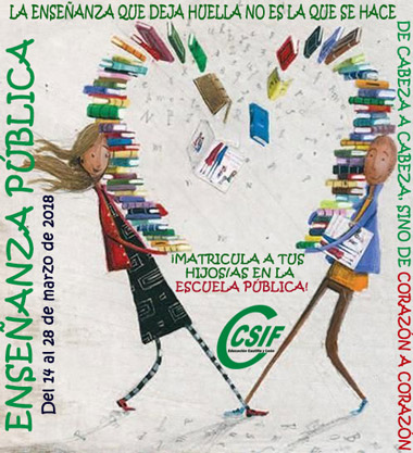 Cartel escolarización 2018-19