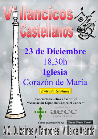 Concierto de Villancicos Castellanos Benéfico a favor de la AECC Concierto de Villancicos Castellanos Benéfico a favor de la AECC