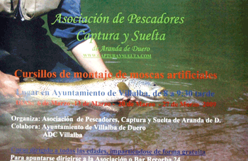 cartel Captura y Suelta, talleres de Pesca Ecológica