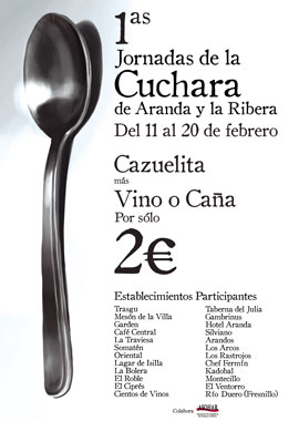 Jornadas de la cuchara cartel cuchara I Jornadas de la Cuchara en Aranda de Duero