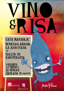 Cartel Vino y Risas