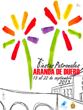 Cartel ganador de las Fiestas de Aranda 2013