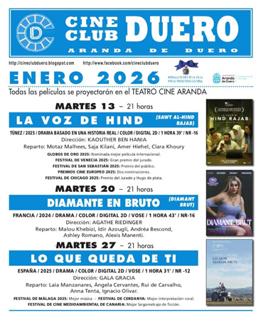 Cine Club Duero abre 2026 con cine premiado en festivales internacionales