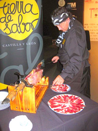 Demostración de corte de jamón