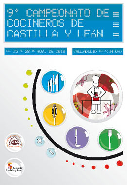 Cartel del Campeonato de Cocineros de Castilla y León 2010