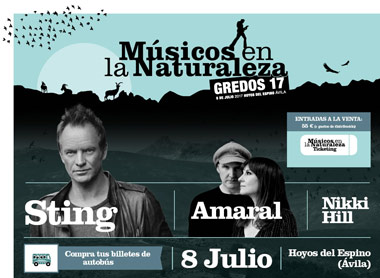 Sting y Amaral se reencuentran con Gredos Sting y Amaral se reencuentran con Gredos
