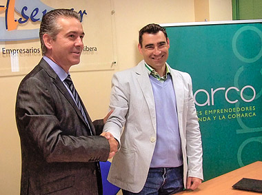 Félix Sanchidrián (Izda) junto a Jorge Bermejo Félix Sanchidrián (Izda) junto a Jorge Bermejo