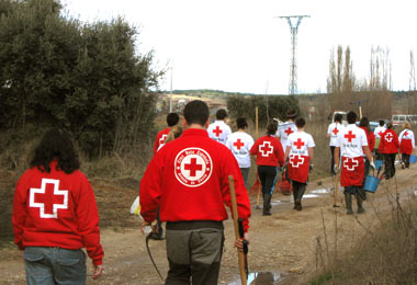 Voluntarios de Cruz Roja