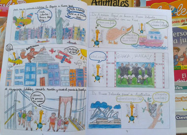 Cómics realizados por los estudiantes Cómics realizados por los propios estudiantes