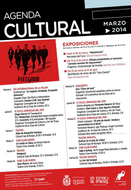 Agenda Cultural de marzo 2014