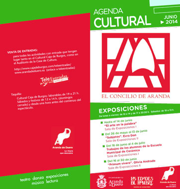 Agenda Cultural de junio 2014