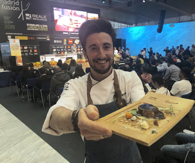 David Izquierdo: segundo premio con el plato "El cuello del lechazo" David Izquierdo