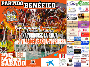 Cartel anunciador del partido benéfico