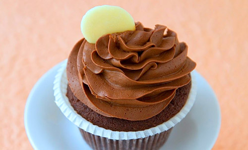 Cupcakes de crema de cacao Cupcakes de crema de cacao