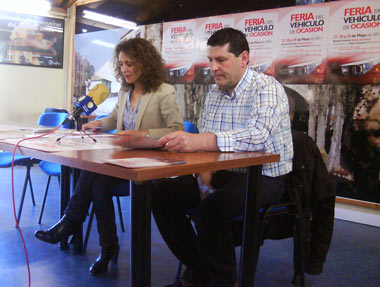 Mar Chamorro y Javier Benito en la presentación de la Feria