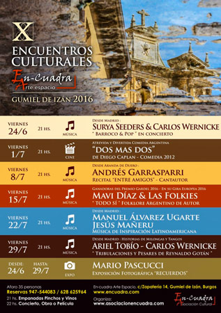 Encuentros Culturales En-cuadra en Gumiel de Izán X Encuentros Culturales En-cuadra en Gumiel de Izán