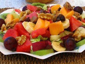 Ensalada de frutas con papaya Ensalada de frutas con papaya