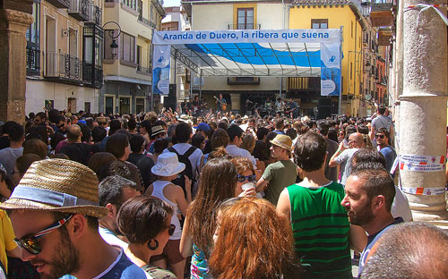 Fotografía: Javier Marqués | Escenario "Marca Aranda" en la Plaza del Trigo