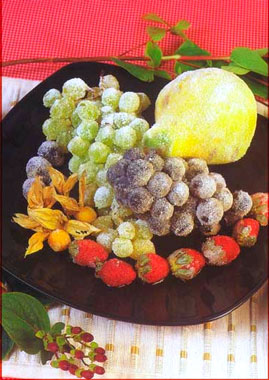 Frutas escarchadas
