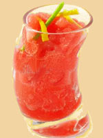Granizado de sandia y limón