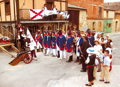Representación del apresamiento en Hontoria de Valdearados
