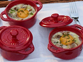 Huevos cocotte Huevos cocotte