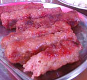 Kevapči, hamburguesa en forma de salchicha